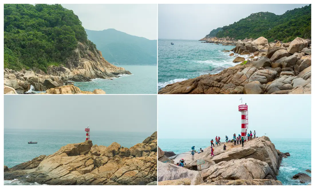 大鹿港海岸线与灯塔