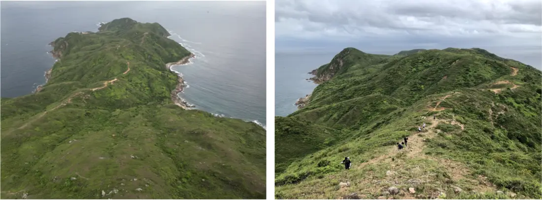 天涯海角般的山脊